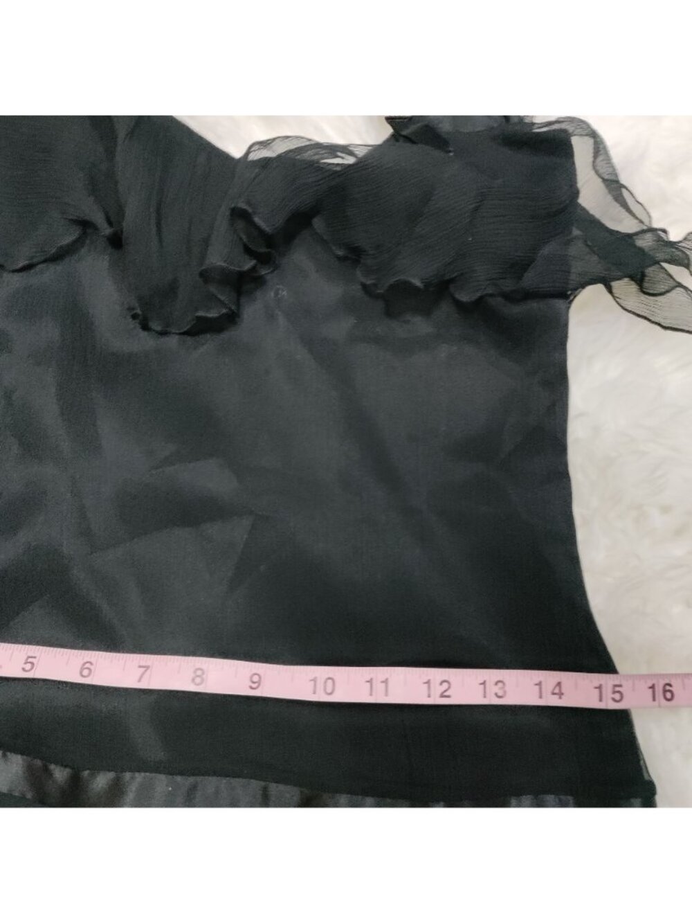 Laundry By Shelli Segal Whimsy Goth Twee Ribbon Waist Silk Dress Women's Size 2 - Picture 8 of 10